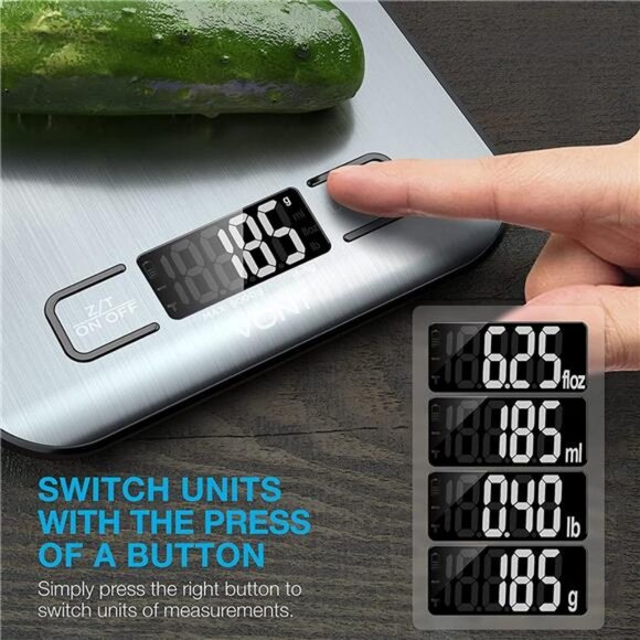 Kitchen Scale, Food Scale, Digital & Mechanical Scale with LCD Screen - Picture 2 of 5